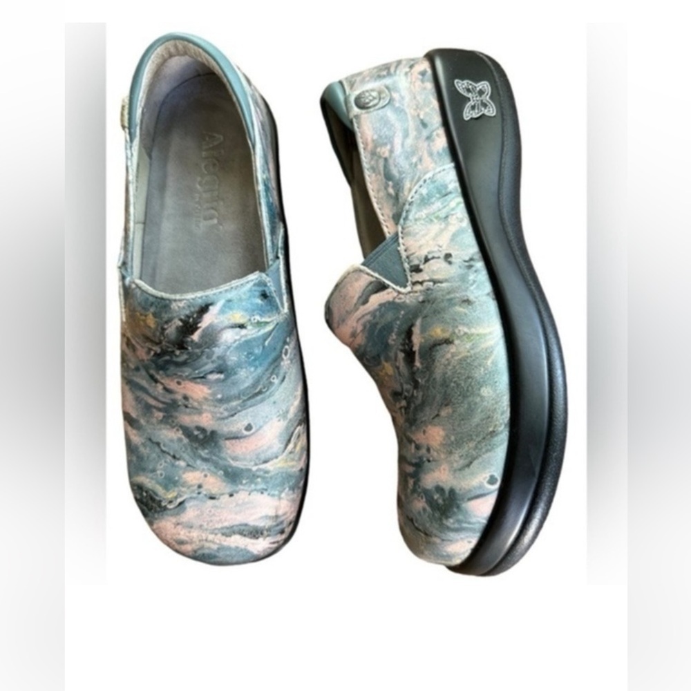 Alegria Keli Glacier Leather Clogs EU 36 US 6 Comfort Slip On